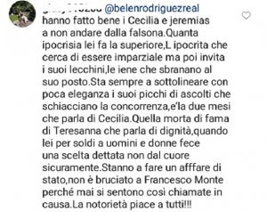 foto commento fan di belen