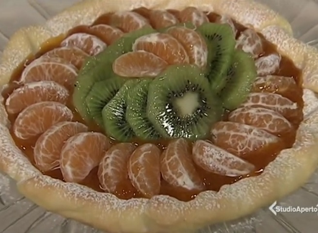 foto crostata mandarini e kiwi