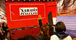 foto Eleonora Daniele studio il Sabato Italiano