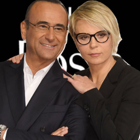 foto Carlo conti ospite a c'è posta per te maria de filippi