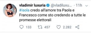 foto vladimir luxuria post contro monte e di benedetto