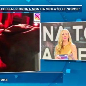 foto Fabrizio corona mattino 5