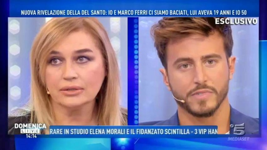 foto marco ferri e lory del santo a domenica live