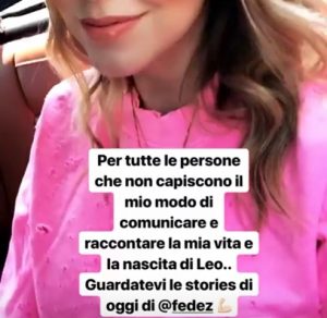 foto instagram story di chiara ferragni