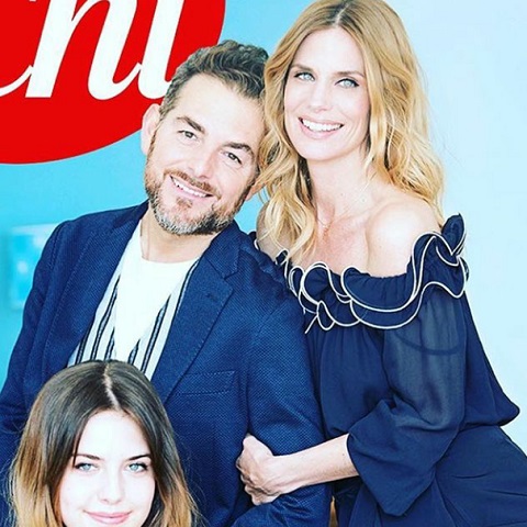 foto filippa lagerback e daniele bossari e stella bossari