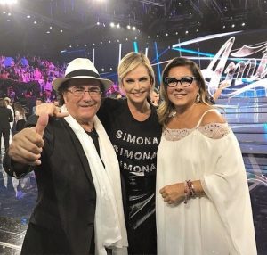 foto al bano, simona ventura e romina power