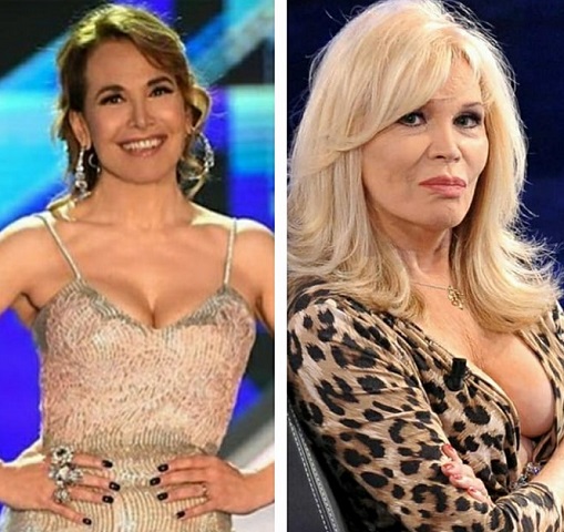 foto barbara d'urso e amanda lear