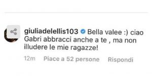 foto risposta giulia de lellis