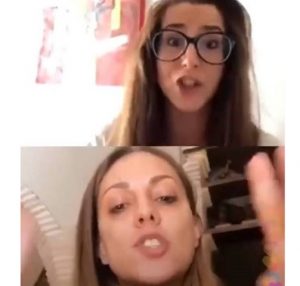 foto lite in diretta tra lara e martina