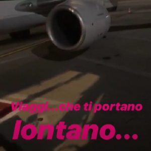 foto Bianca Guaccero aereo