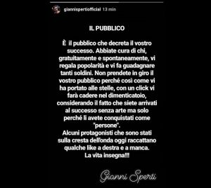 foto gianni sperti sfogo