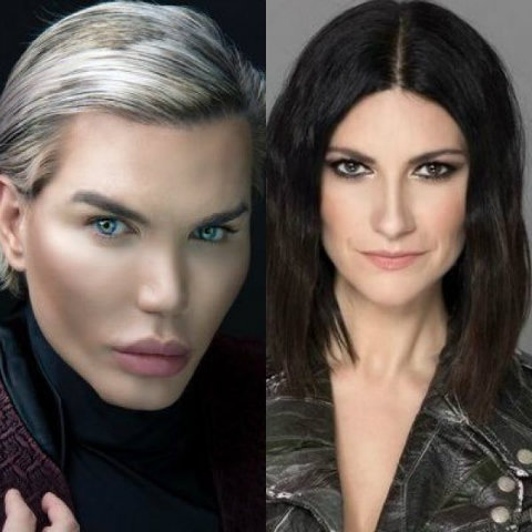 foto laura pausini rodrigo alves ken umano funziona tutto lì sotto