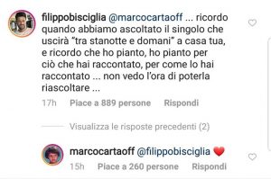 foto commento filippo bisciglia