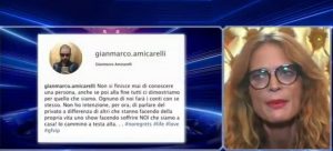 foto jane alexander legge il post di gianmarco