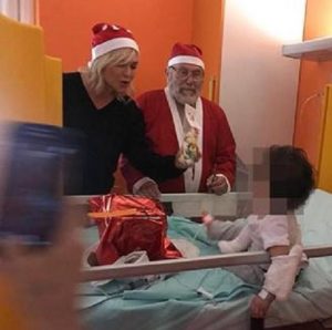 foto paola barale in ospedale