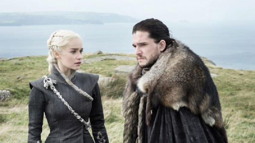 Foto Daenerys Targaryen e Jon Snow