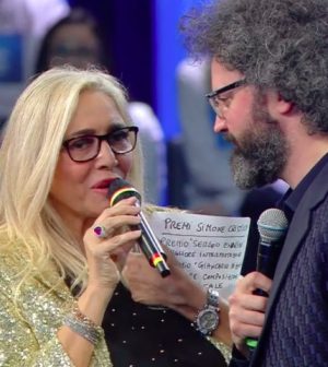 foto Mara Venier Simone Cristicchi domenica in