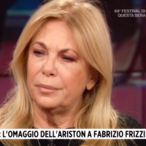 foto rita dalla chiesa Fabrizio Frizzi omaggio sanremo 2019