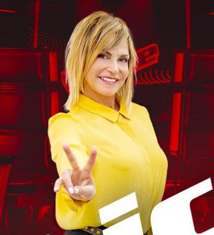 Foto Simona Ventura a The Voice of Italy 2019