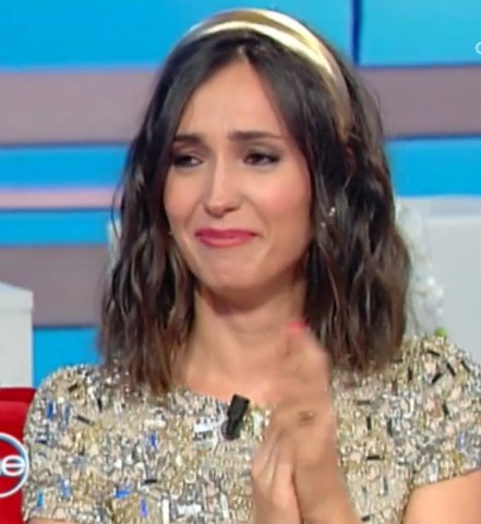 Foto Caterina Balivo in lacrime a Vieni da me