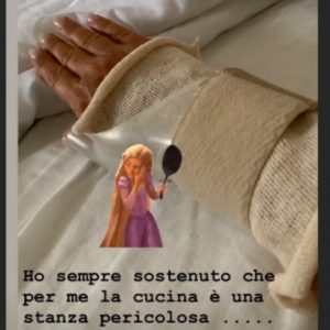 foto Paola Perego incidente ospedale