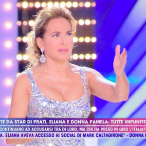 foto Barbara D'Urso imbarazzo parolacce moglie di caniggia