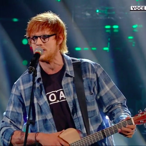 foto Francesco Monte ed Sheeran tale e quale show