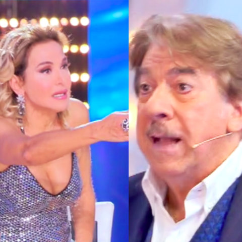 foto lite Marco Columbro Barbara D'Urso live non è la d'urso