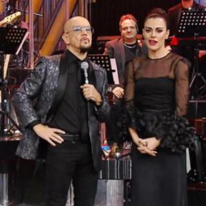 foto Bianca Guaccero Enrico Ruggeri una storia da cantare