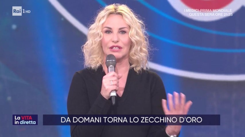 foto Antonella Clerici a La Vita in diretta