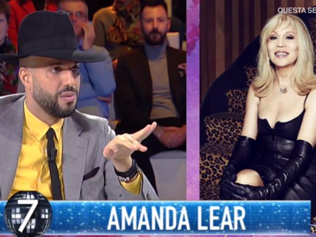 foto di Jonathan Kashanian e Amanda Lear