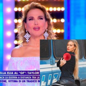 foto taylor mega dito medio polizia Barbara d'Urso live non è la d'urso