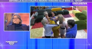 foto Elia Marini rissa a Pomeriggio 5