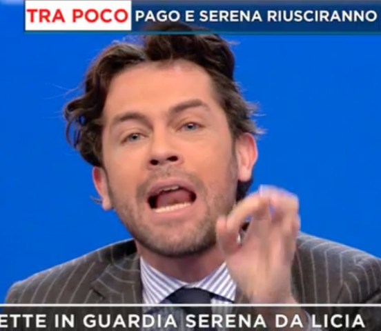 Foto Raffaello Tonon sbotta Mattino 5