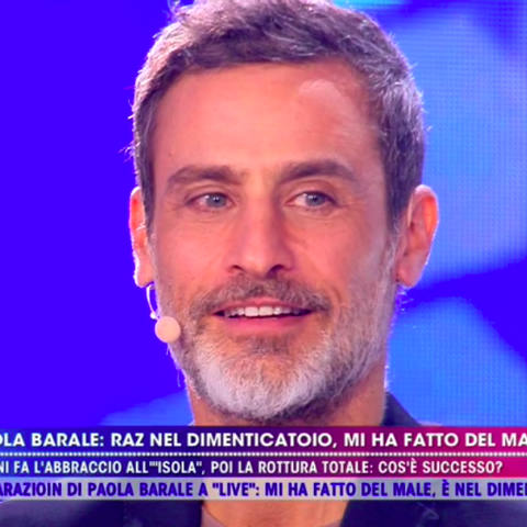 foto raz degan Barbara D'Urso siamo stati a letto insieme live non è la d'urso