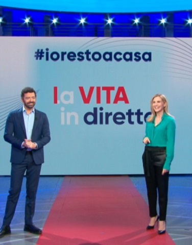 foto Alberto Matano e Lorella Cuccarini 19 marzo