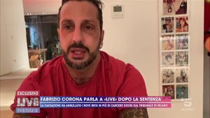 foto Fabrizio Corona a Live