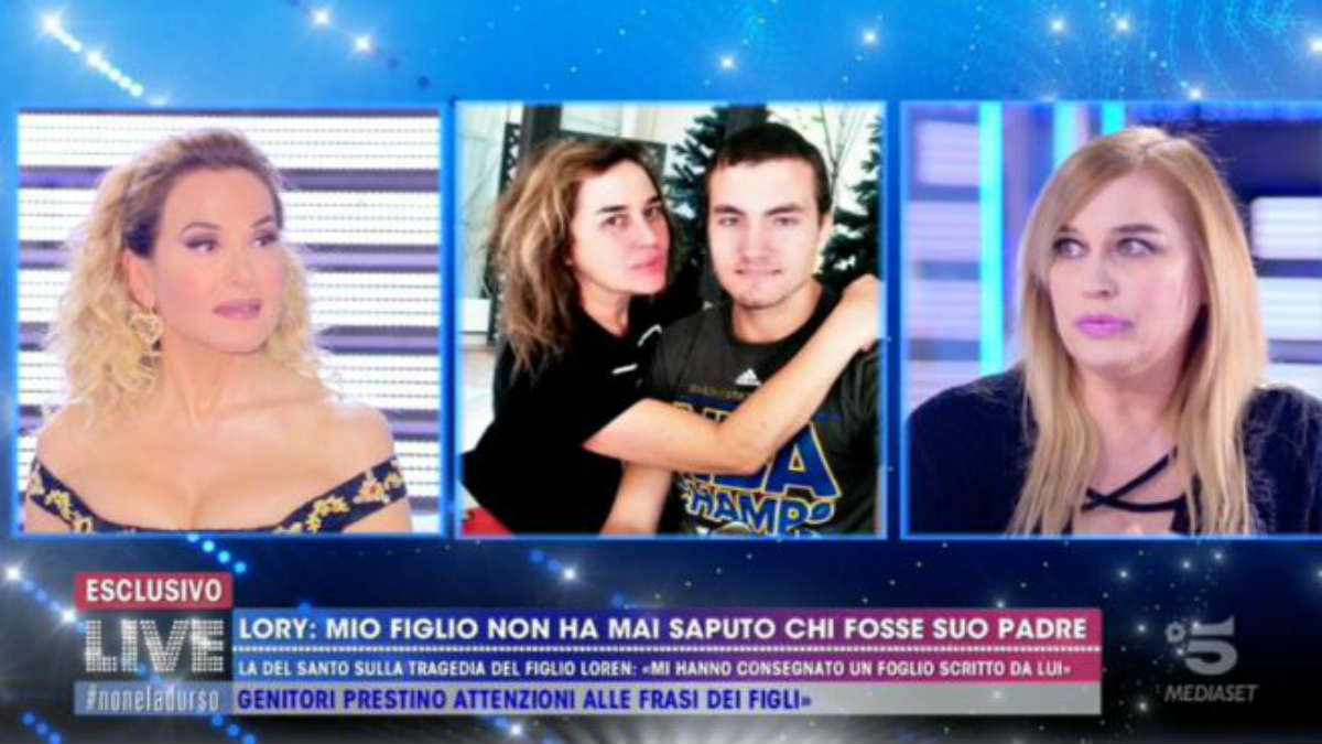 Live Non E La D Urso Lory Del Santo Fa Una Gaffe Sulla Morte Del Figlio Lanostratv