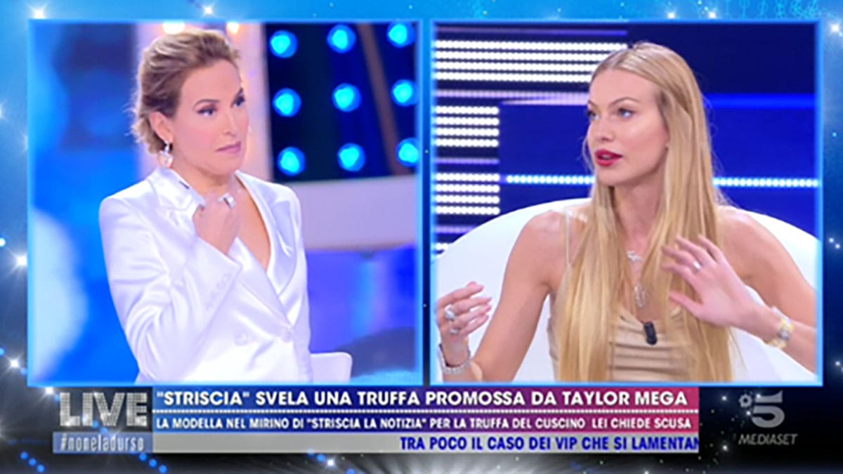 foto Taylor Mega Barbara D'Urso a Live Non è la D'Urso