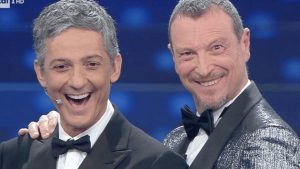 Foto Amadeus Fiorello Coletta Sanremo 2021