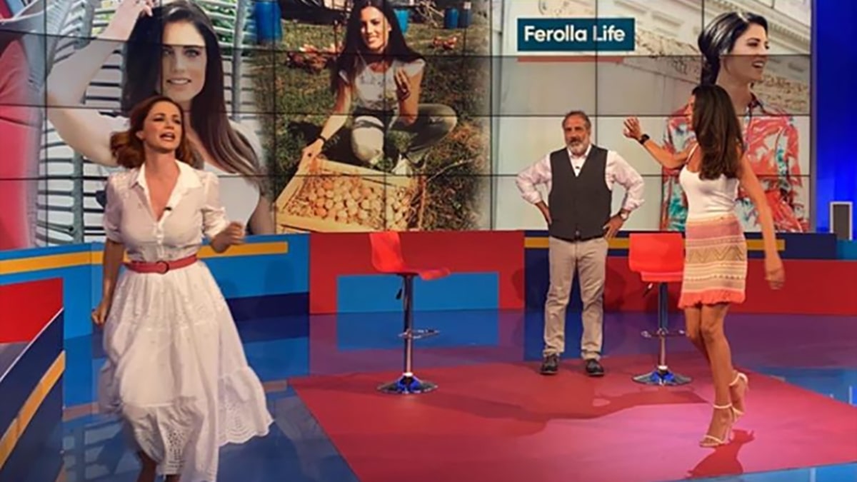 foto Andrea Delogu Marcello Masi e Daniela Ferolla a La vita in diretta