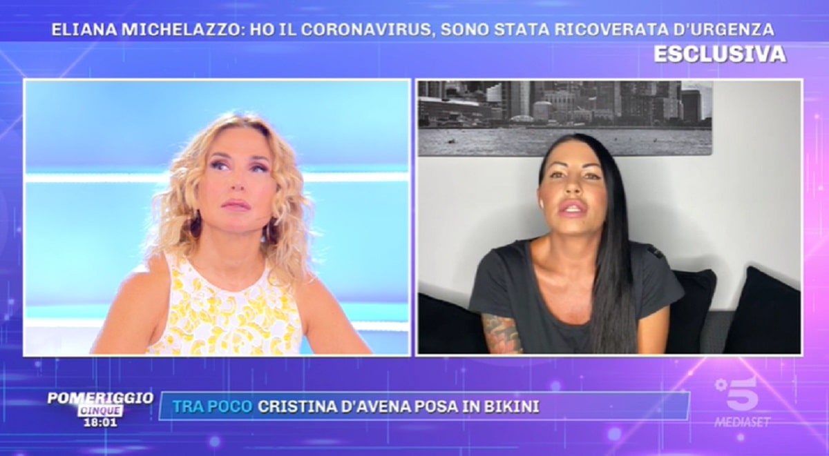 Foto Eliana Michelazzo e Barbara D'Urso a Pomeriggio5