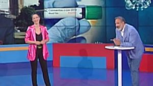 foto di Marcello Masi e Andrea Delogu a La vita in diretta Estate del 1 settembre 2020