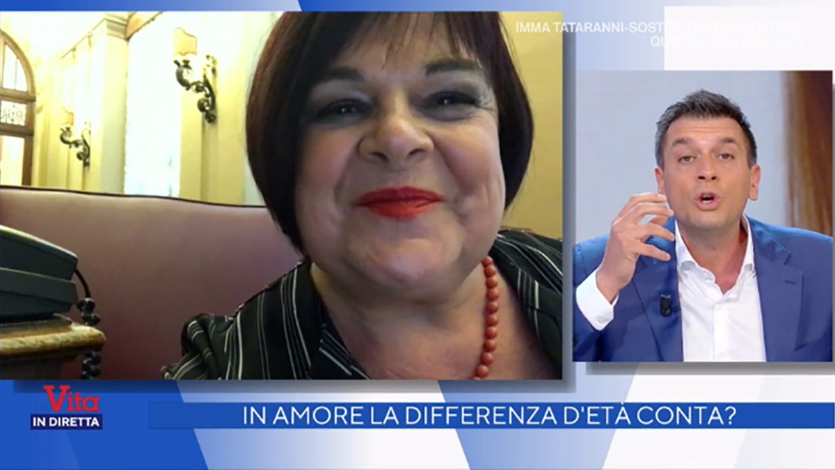 foto Stefania Pezzopane e Roberto Poletti a La vita in diretta