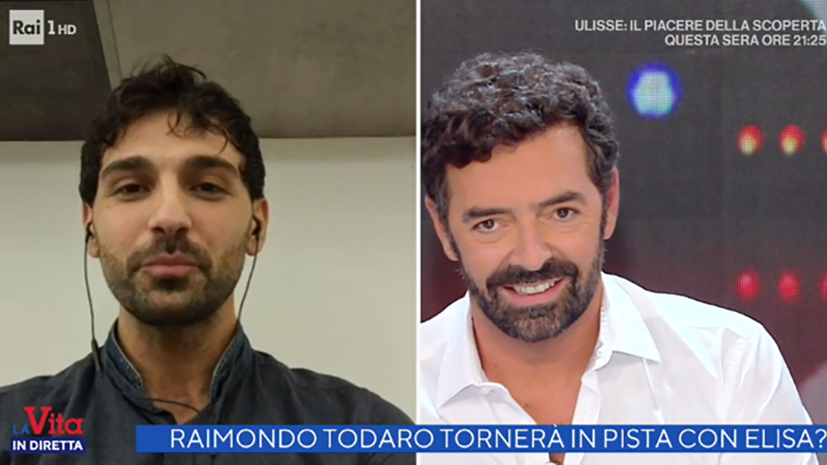 foto Raimondo Todaro e Alberto Matano a La vita in diretta