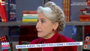 Fotoe Barbara Alberti gaffe Rai1