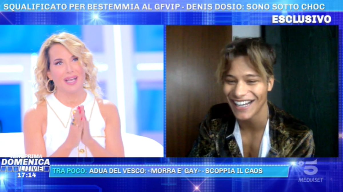 Foto Barbara d'Urso Denis Dosio Domenica Live