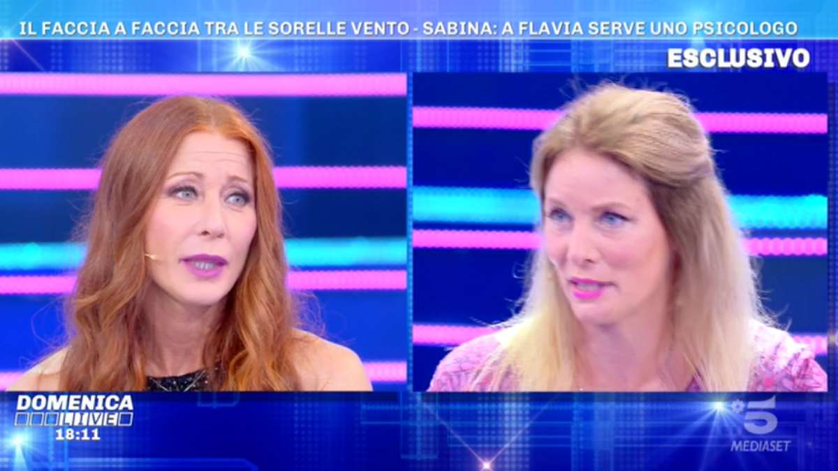 Foto Flavia Vento Sabina Domenica Live