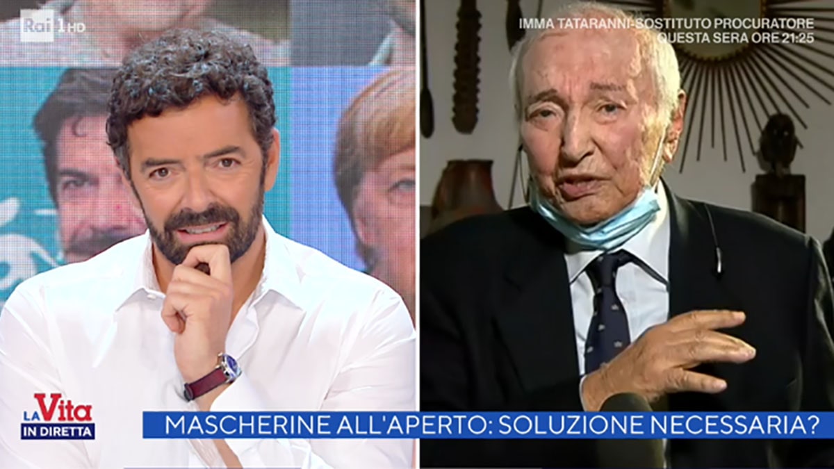 foto Piero Angela a La vita in diretta