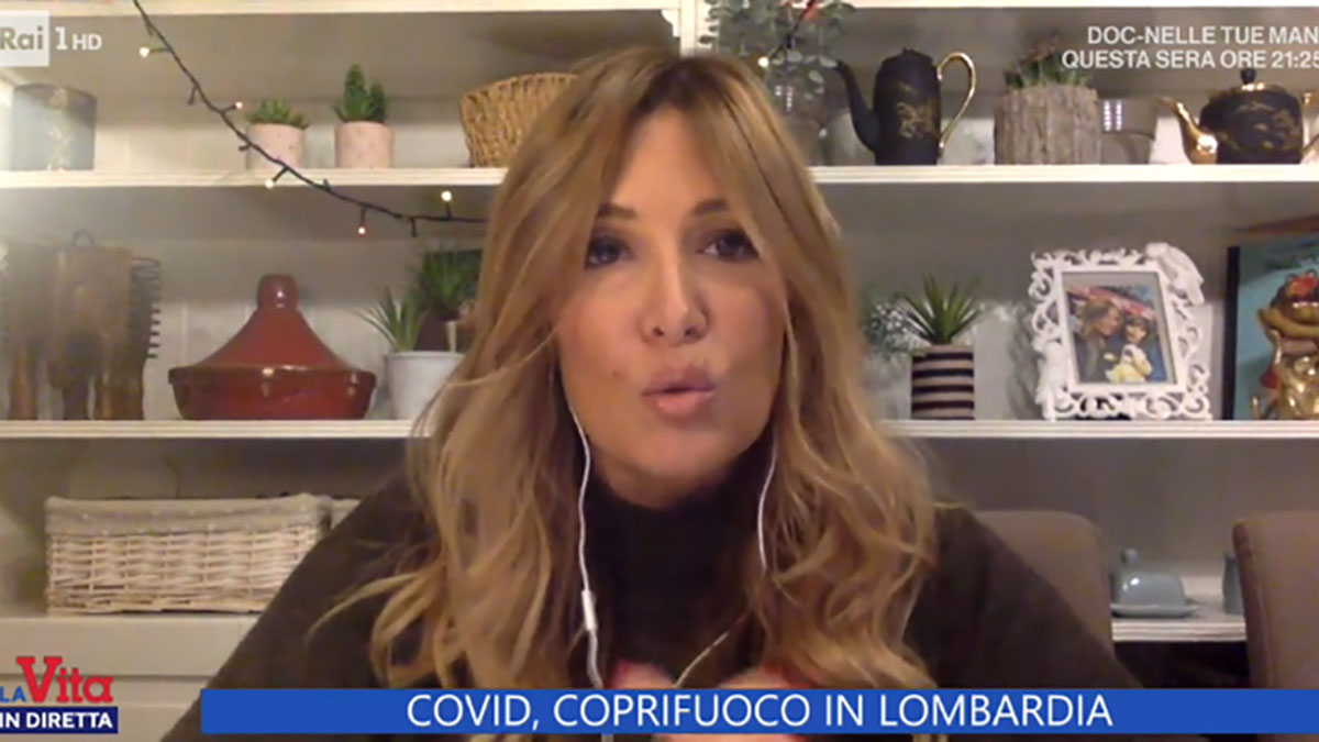 foto Selvaggia Lucarelli a La vita in diretta